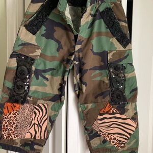 American Apparel Camouflage Patchwork Pants